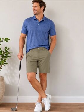 Bonobos Golf Shorts Mens 38 Khaki Performance Stretch 8” Inseam Casual